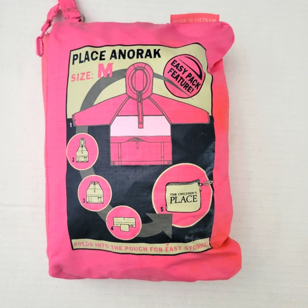 The Children Place Youth Girls Hoodie Place Anorak Half Zip Front Size M